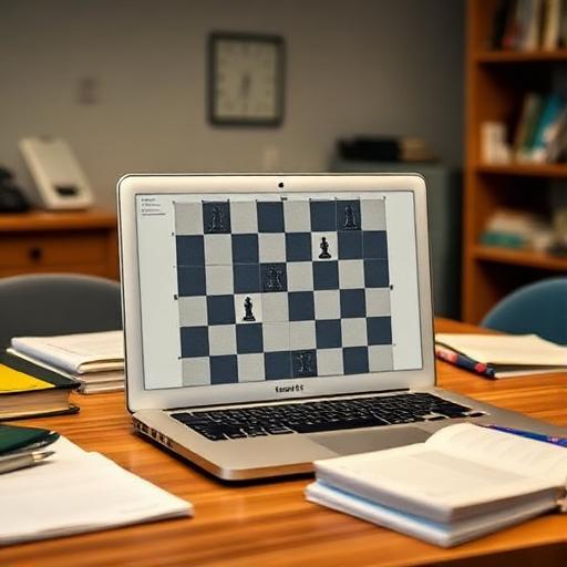 MacBook Chess Case Desk Setup