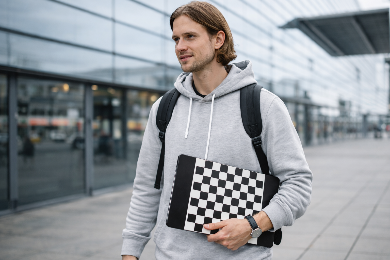 MacBook Chess Case Lifestyle